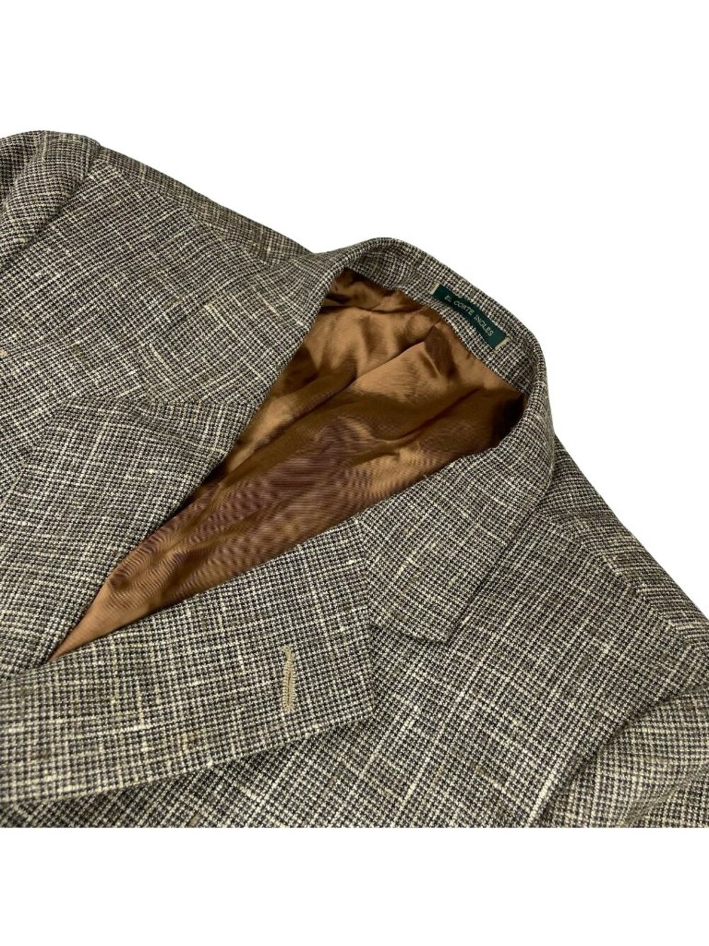 El Corte Ingles Men’s 100% Wool 3-Button Blazer Brown • Italy • 42R US | 52 EU